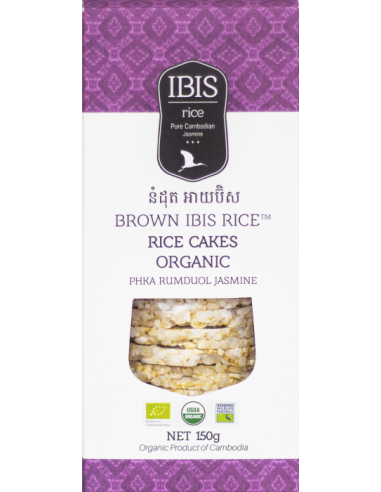 Galette de riz brun au jasmin - Biologique - 150 g- IBIS RICE