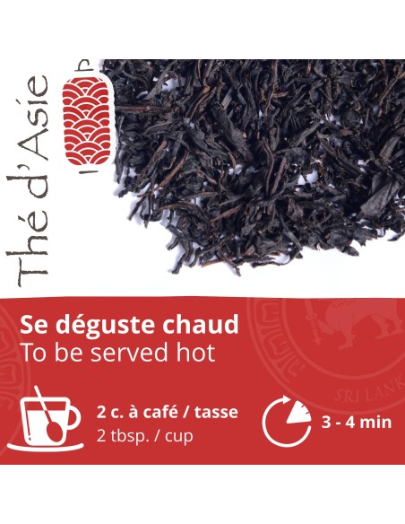 Thé noir - Breakfast OP - Biologique - en vrac - 250g- THÉ D'ASIE