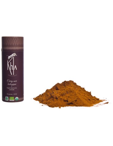 Curry noir - Biologique - en poudre - 100g- KHLA
