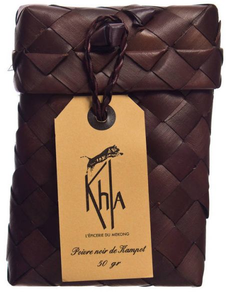 Poivre noir de Kampot - IGP - Biologique - Premium - en grains - 50g - Palme- KHLA Poivre noir de Kampot - IGP - Biologique - Premium - en grains - 50g - Palme- KHLA