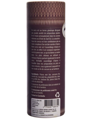 Curry noir - Biologique - en poudre - 100g- KHLA
