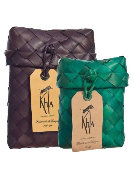 Duo palme sel et poivre de Kampot - Premium - palme 200g- KHLA