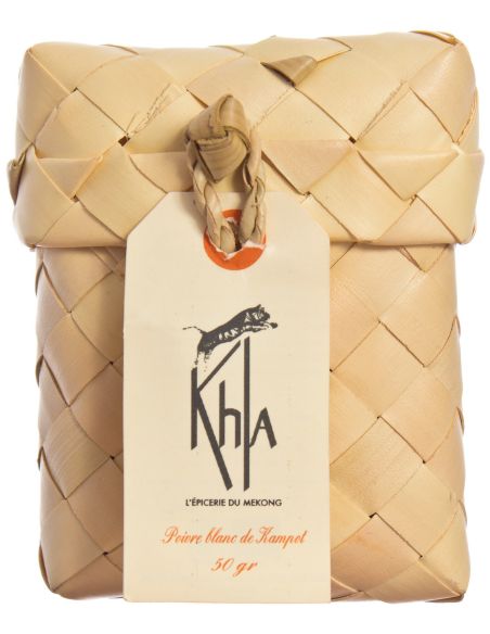 Poivre blanc de Kampot IGP - Biologique - Premium - en grains - 50g - Palme- KHLA