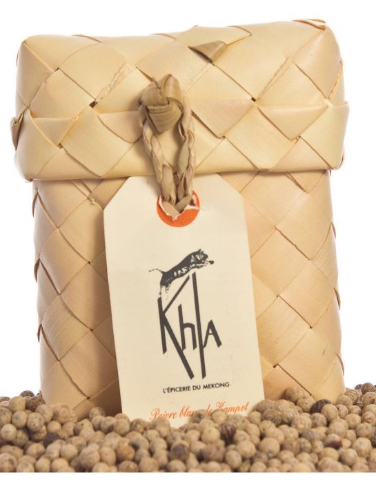 Poivre blanc de Kampot IGP - Biologique - Premium - en grains - 50g - Palme- KHLA