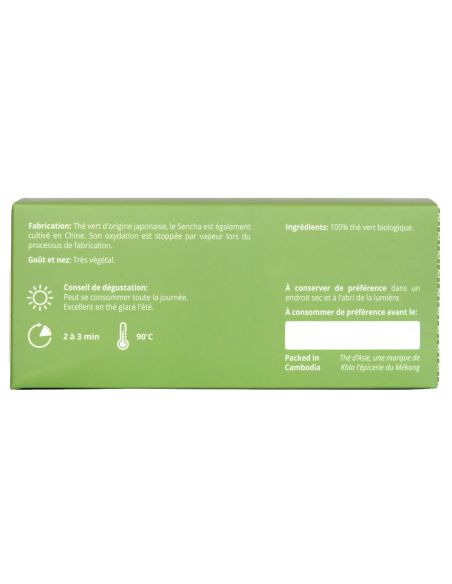 Thé vert - Sencha - Biologique - Infusettes x20- THÉ D'ASIE