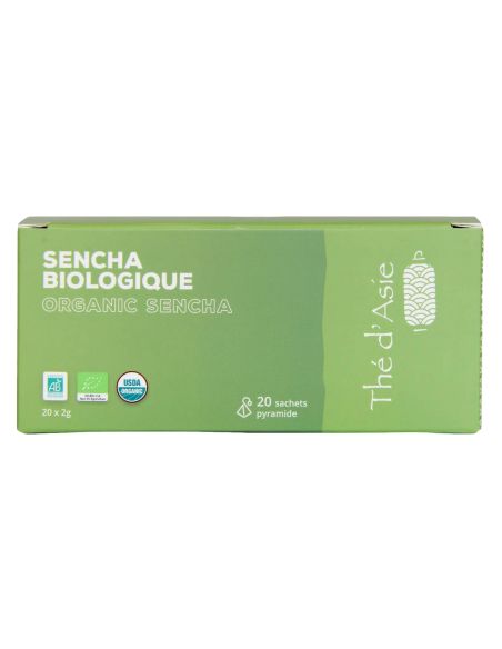 Thé vert - Sencha - Biologique - Infusettes x20- THÉ D'ASIE