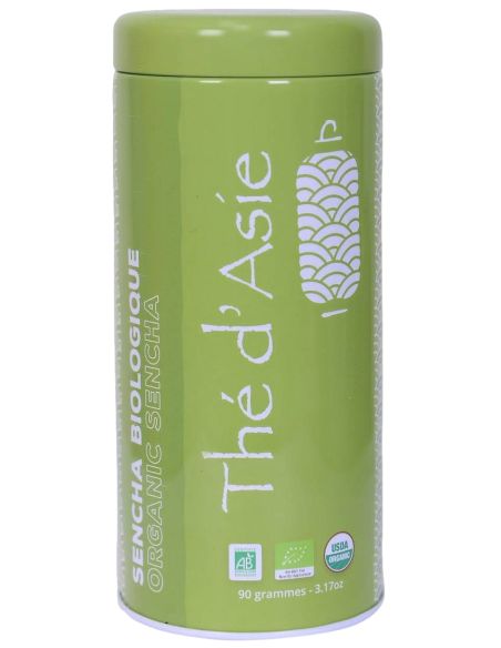 Thé vert - Sencha - Biologique - en vrac - 90g- THÉ D'ASIE Thé vert - Sencha - Biologique - en vrac - 90g- THÉ D'ASIE