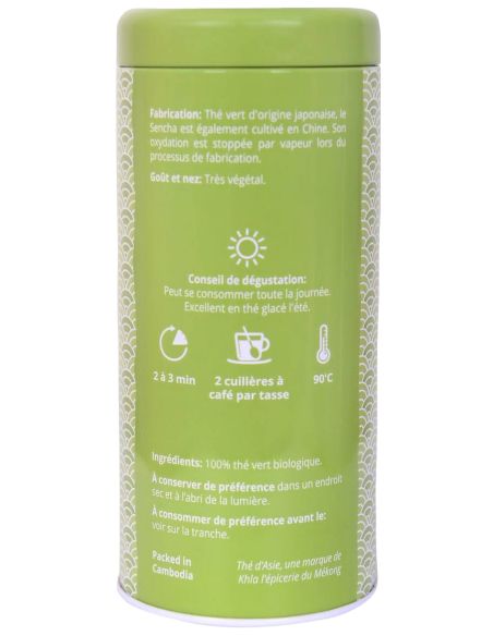 Thé vert - Sencha - Biologique - en vrac - 90g- THÉ D'ASIE Thé vert - Sencha - Biologique - en vrac - 90g- THÉ D'ASIE