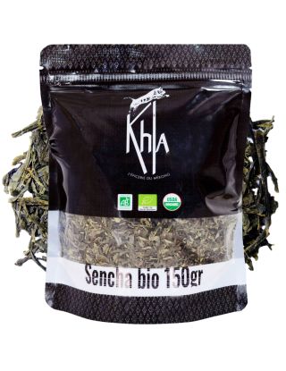 Khla - Thé Vert Sencha Bio - Boite Métal Vrac 90g - Iced Tea - Thé  Biologique