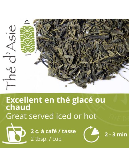 Thé vert - Sencha - Biologique - en vrac - 500g- THÉ D'ASIE