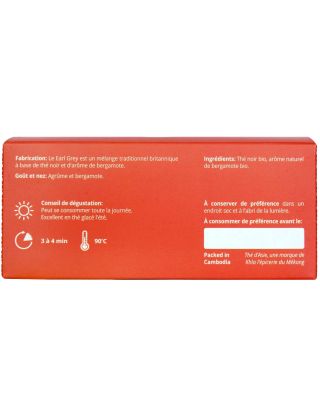Thé noir - Earl Grey - Biologique - Infusettes x20- THÉ D'ASIE 2