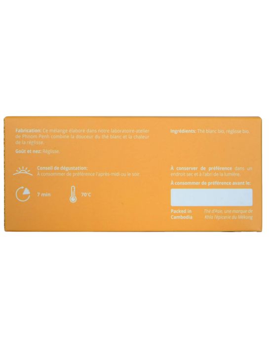 Thé blanc - Senteurs du soir - Biologique - Infusettes x20- THÉ D'ASIE