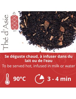 Thé noir - Chaï - Biologique - Pack infusettes x80- THÉ D'ASIE 2