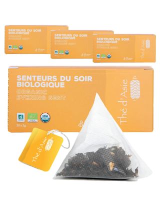 Thé blanc - Senteurs du soir - Biologique - Pack infusettes x80- THÉ D'ASIE
