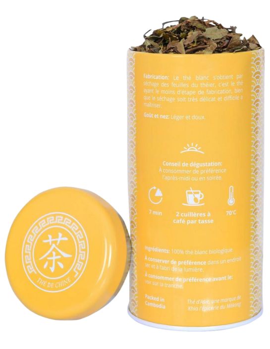 Thé blanc - Paï Mu Tan - Biologique - en vrac - 25g- THÉ D'ASIE