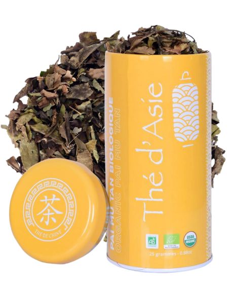 Thé blanc - Paï Mu Tan - Biologique - en vrac - 25g- THÉ D'ASIE