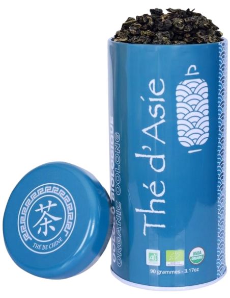 Thé bleu - Oolong - Biologique - en vrac - 90g- THÉ D'ASIE Thé bleu - Oolong - Biologique - en vrac - 90g- THÉ D'ASIE