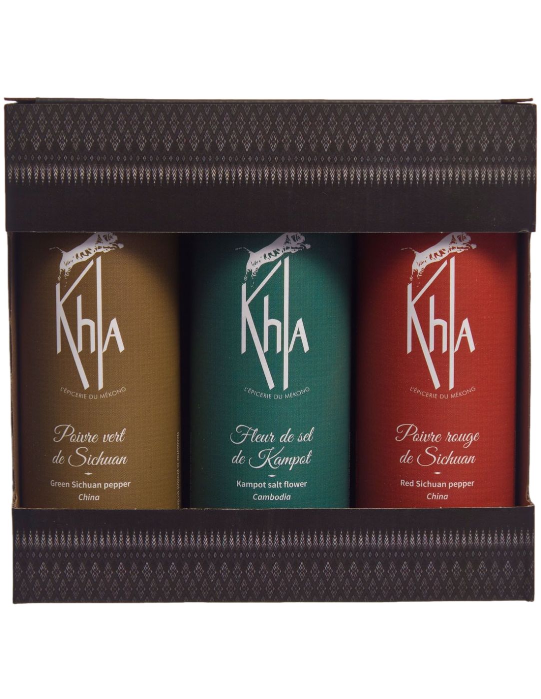 Khla - Coffret 3 Poivres de Kampot Bio - Coffret Idée Cadeau - Trio de  Poivres en Grain 3