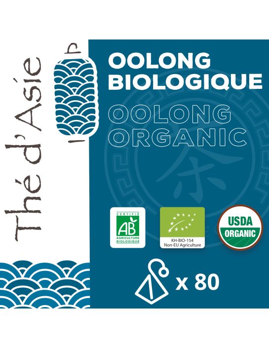 Thé bleu - Oolong - Biologique - Pack infusettes x80- THÉ D'ASIE