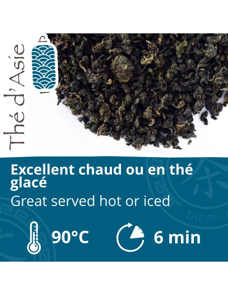 Thé bleu - Oolong - Biologique - Pack infusettes x80- THÉ D'ASIE