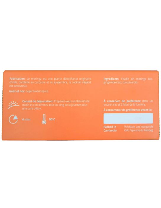 Infusion - détox - Biologique - Infusettes x20- THÉ D'ASIE