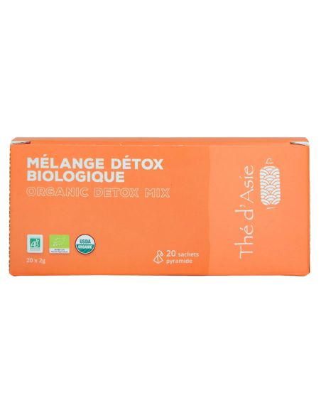 Infusion - détox - Biologique - Infusettes x20- THÉ D'ASIE