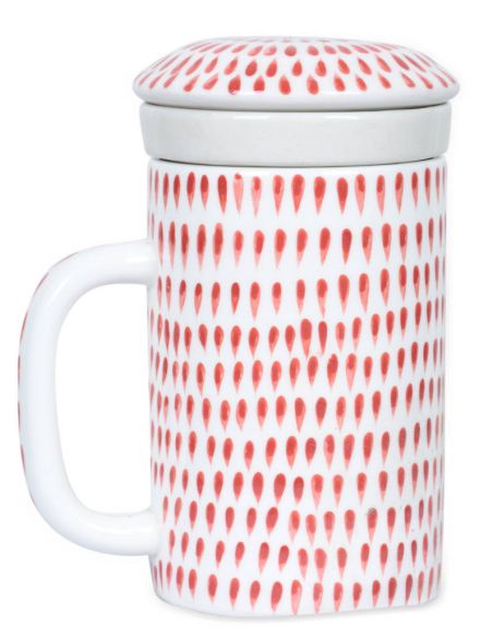 Mug à thé : Point rouge-