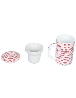 Mug à thé : Point rouge- 2