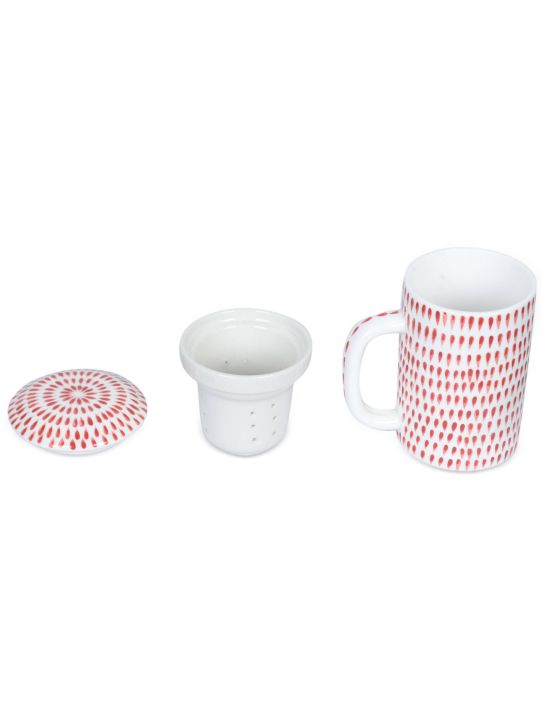 Mug à thé : Point rouge-