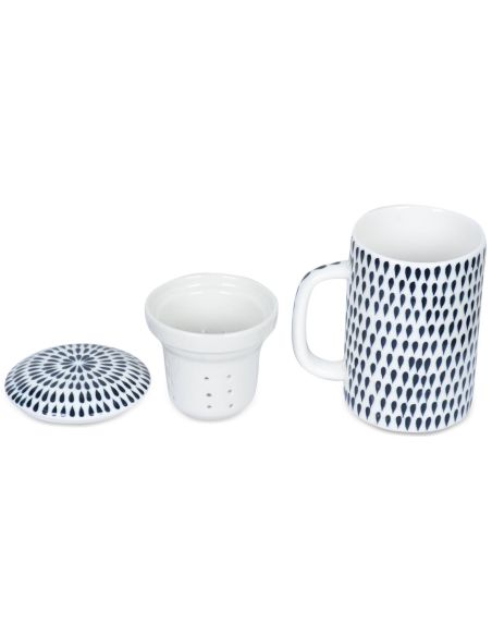 Mug à thé : Point noir- Mug à thé : Point noir-
