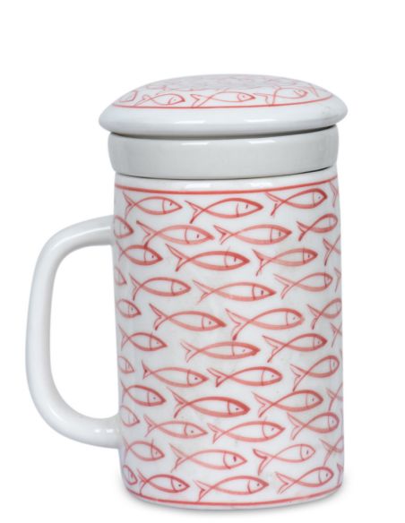 Mug à thé : Poisson rouge- Mug à thé : Poisson rouge-