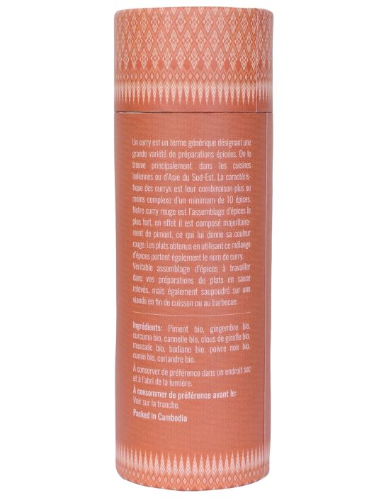 Curry rouge - Biologique - en poudre - 100g- KHLA
