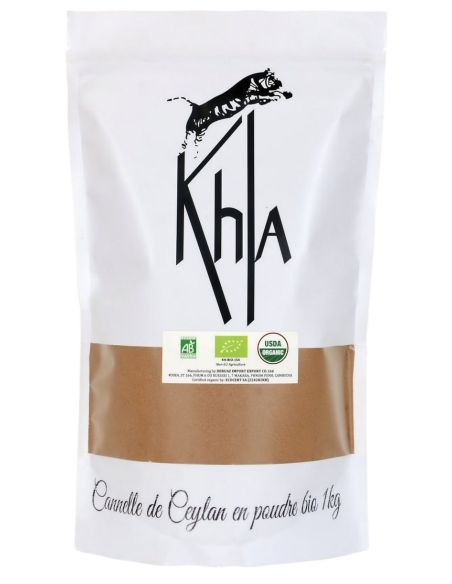 Cannelle de Ceylan - Biologique - en poudre - 1kg- KHLA Cannelle de Ceylan - Biologique - en poudre - 1kg- KHLA