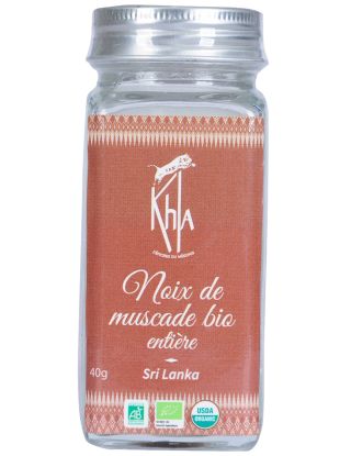 Noix de muscade - Biologique - entière - 40g - Pot- KHLA