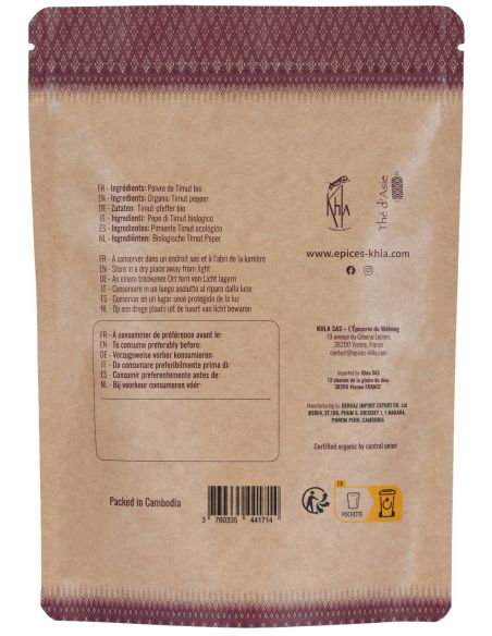 Baie de Timut - Biologique - Premium - en grains - 100g- KHLA