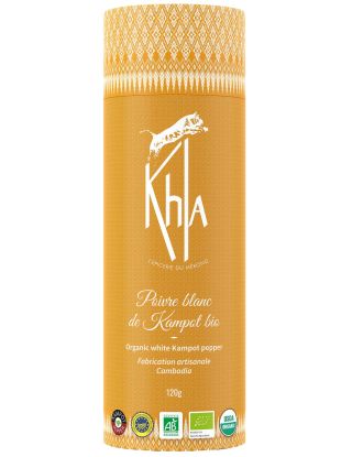 Poivre blanc de Kampot - IGP - Biologique - Premium - en grains - 120g- KHLA