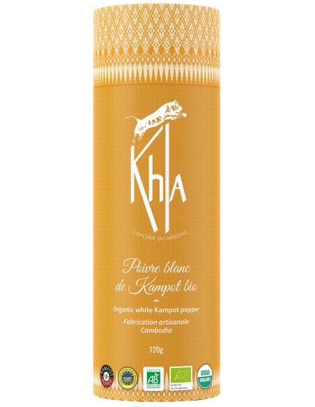 Poivre blanc de Kampot - IGP - Biologique - Premium - en grains - 120g- KHLA