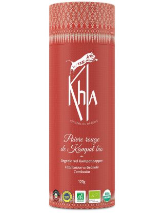Poivre rouge de Kampot - IGP - Biologique - Premium - en grains - 120g- KHLA