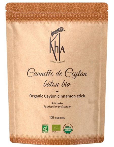 Cannelle de Ceylan - Biologique - en bâton - 100g- KHLA
