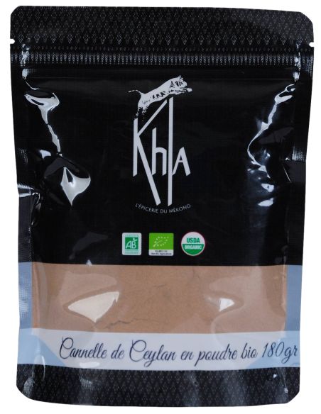 Cannelle de Ceylan - Biologique - en poudre - 180g- KHLA