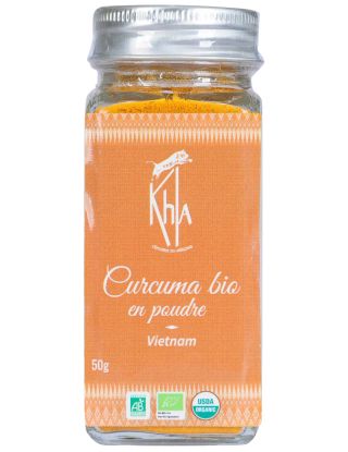 Curcuma - Biologique - en poudre - 50g - Pot- KHLA