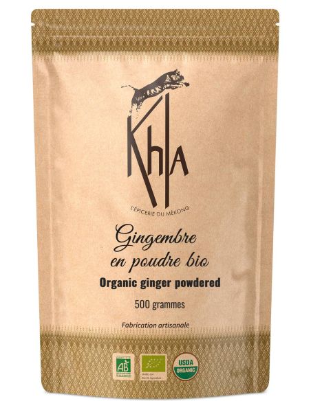 Gingembre - Biologique - en poudre - 500g- KHLA