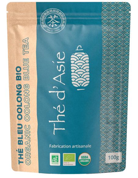 Thé bleu - Oolong - Biologique - en vrac - 100g- THÉ D'ASIE