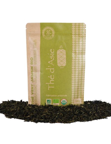 Thé vert - Jasmin - Biologique - en vrac - 100g- THÉ D'ASIE