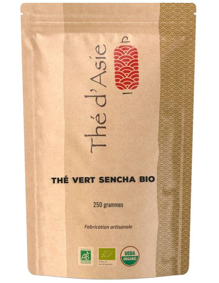 Thé vert - Sencha - Biologique - en vrac - 250g- THÉ D'ASIE