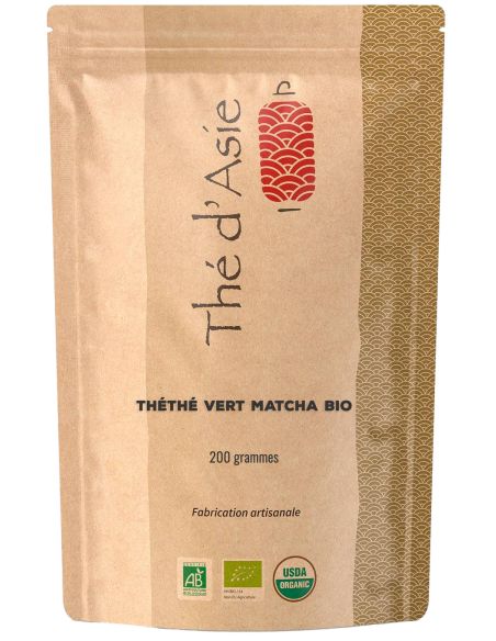 Thé vert - Matcha - Biologique - en vrac - 200g- THÉ D'ASIE