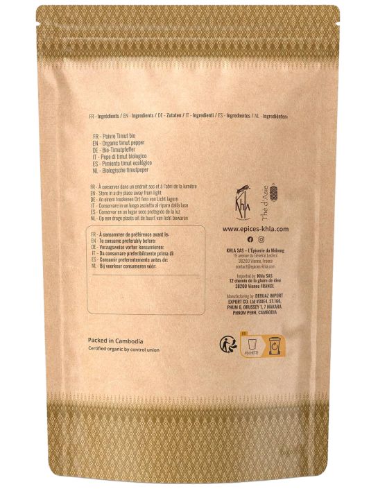 Baie de Timut - Biologique - Premium - en grains - 500g- KHLA