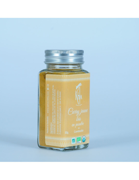 Curry jaune - Biologique - en poudre - 50g - Pot- KHLA