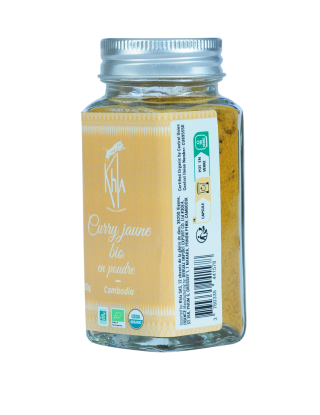 Curry jaune - Biologique - en poudre - 50g - Pot- KHLA