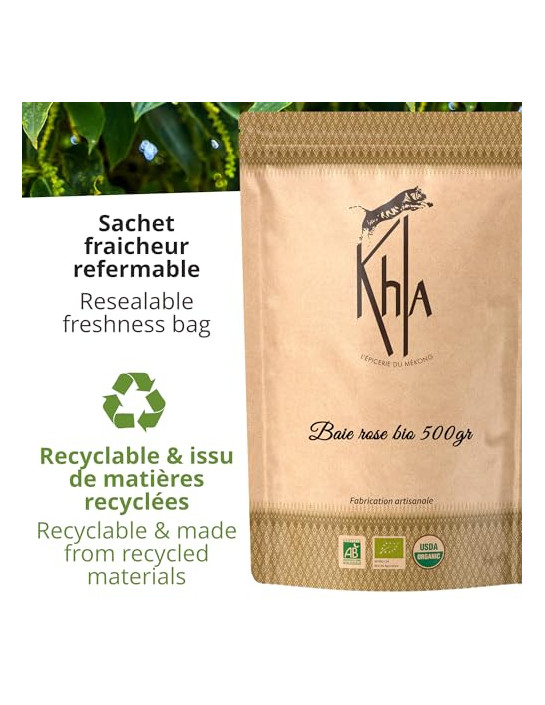 Baies roses Biologique - 500g- KHLA